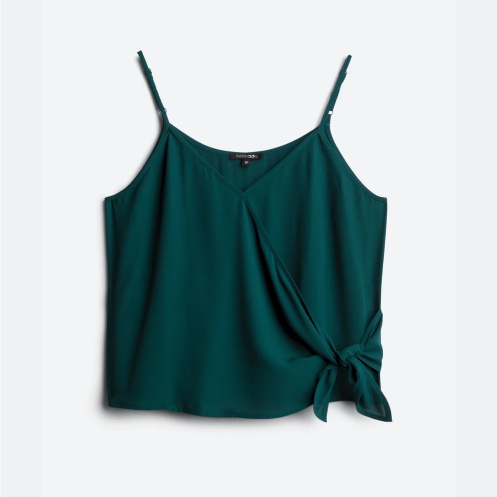 Teal Wrap Tank Top